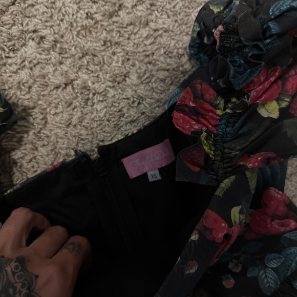 Fanciful Doll Raspberry Mini Liaisons Dress - Picture 3 of 5